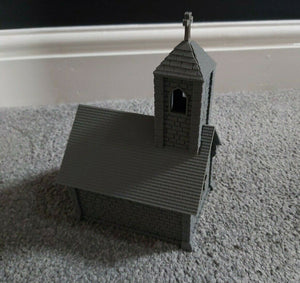 Church Model Wargaming 28mm Terrain Scenery 3d Printed Stone Texture Steeple