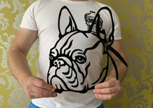 Load image into Gallery viewer, French Bulldog Frenchie Dog Wall Art Hanging Decoration 30cm x 28cm
