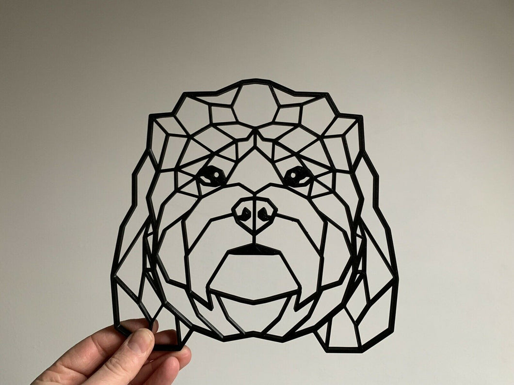 Geometric Cockapoo Pet Dog Wall Art Decor Hang Decoration