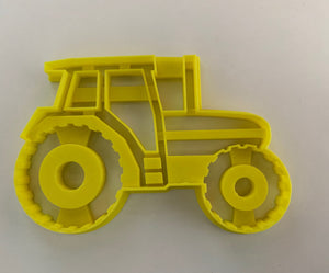 Tractor 3D Printed Cookie Cutter Stamp Baking Shape Tool